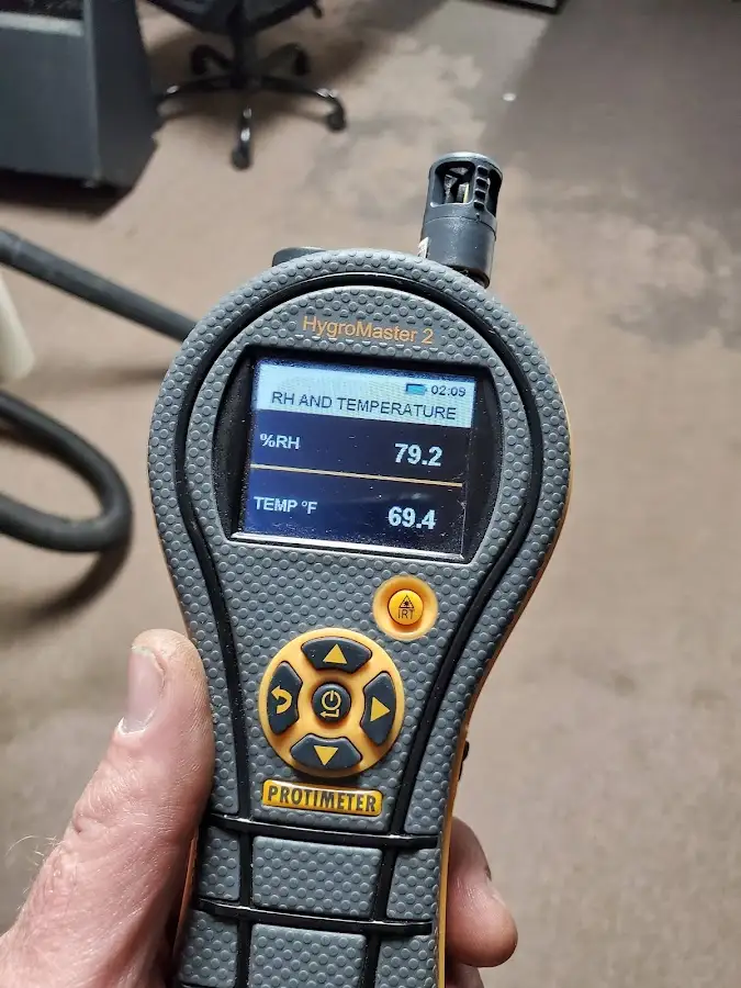 Moisture meter humidity assessment for Fire & Smoke Damage Restoration in McAllen